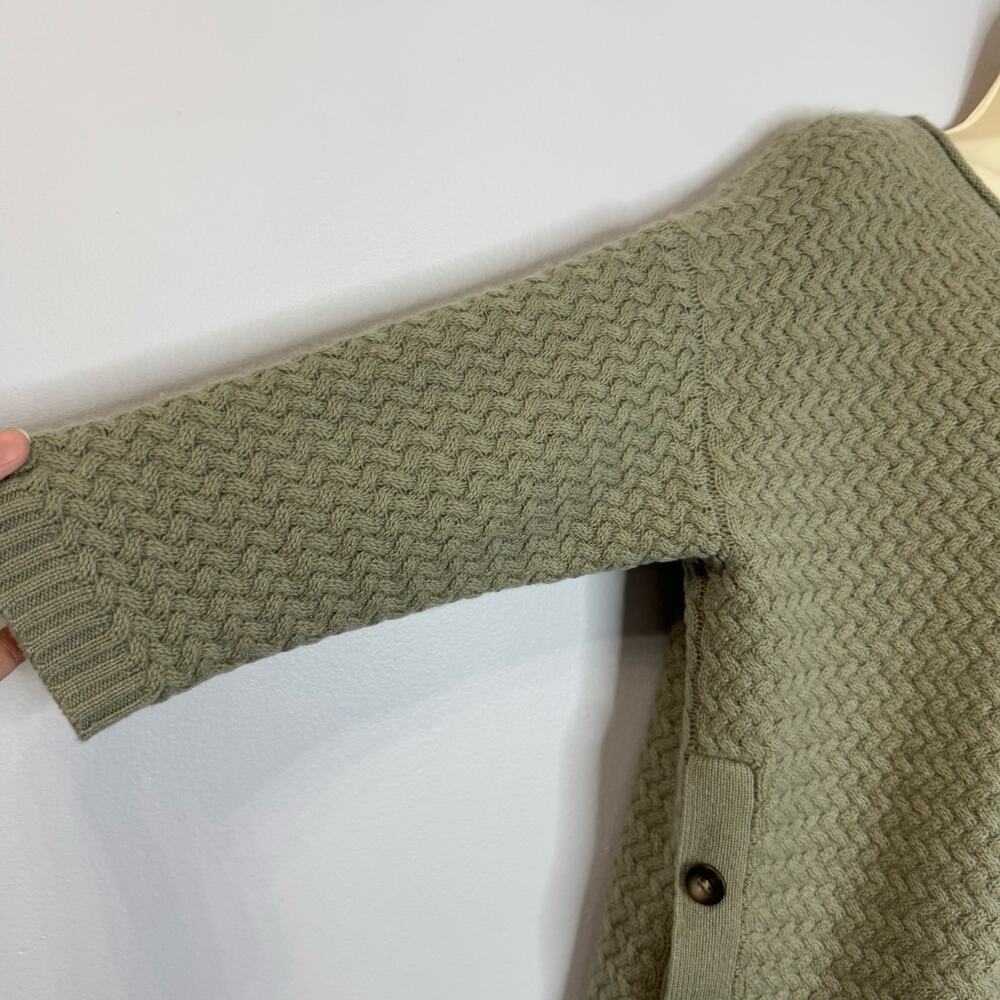 Garnet Hill Cashmere Button-Detail Boxy Sweater Luxury Soft S - Picture 4 of 12
